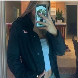lined hollister jacket